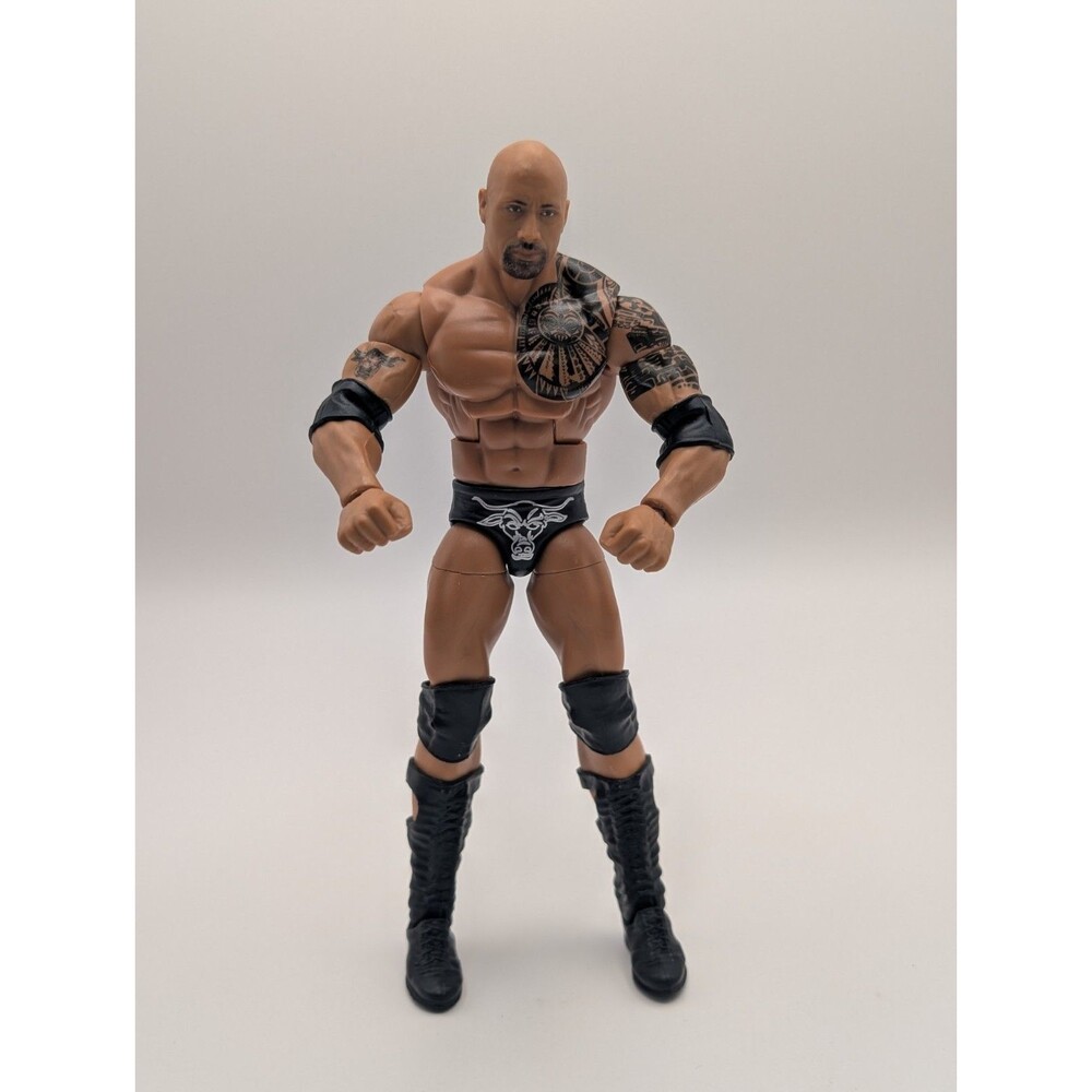 WWE The Rock Mattel Elite Series 16 Wrestling Action Figure Loose Flashback WWF